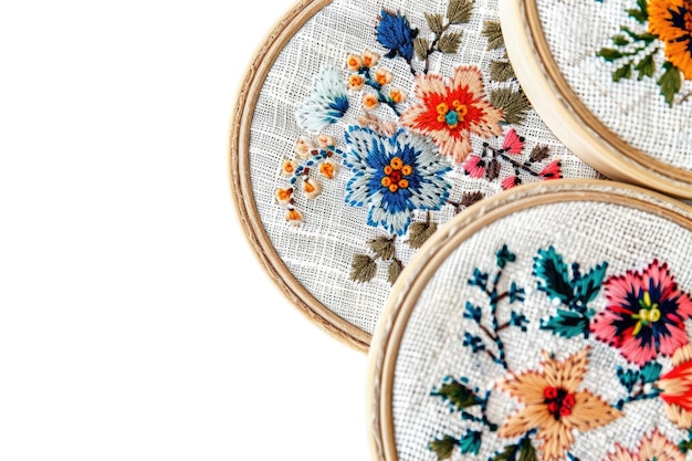 Broderie florală detaliu